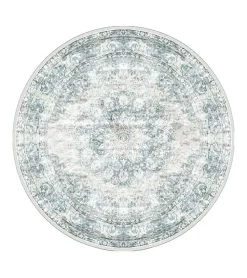 Decor 88 Vloerkleden|Parandis vloerkleed vintage rond blauw