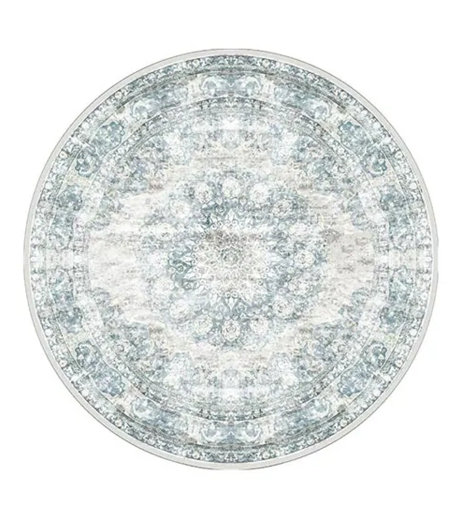 Decor 88 Vloerkleden|Parandis vloerkleed vintage rond blauw