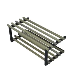 Redin Design Schoenenrekken|Parker industrieel schoenenrek zwart / hout