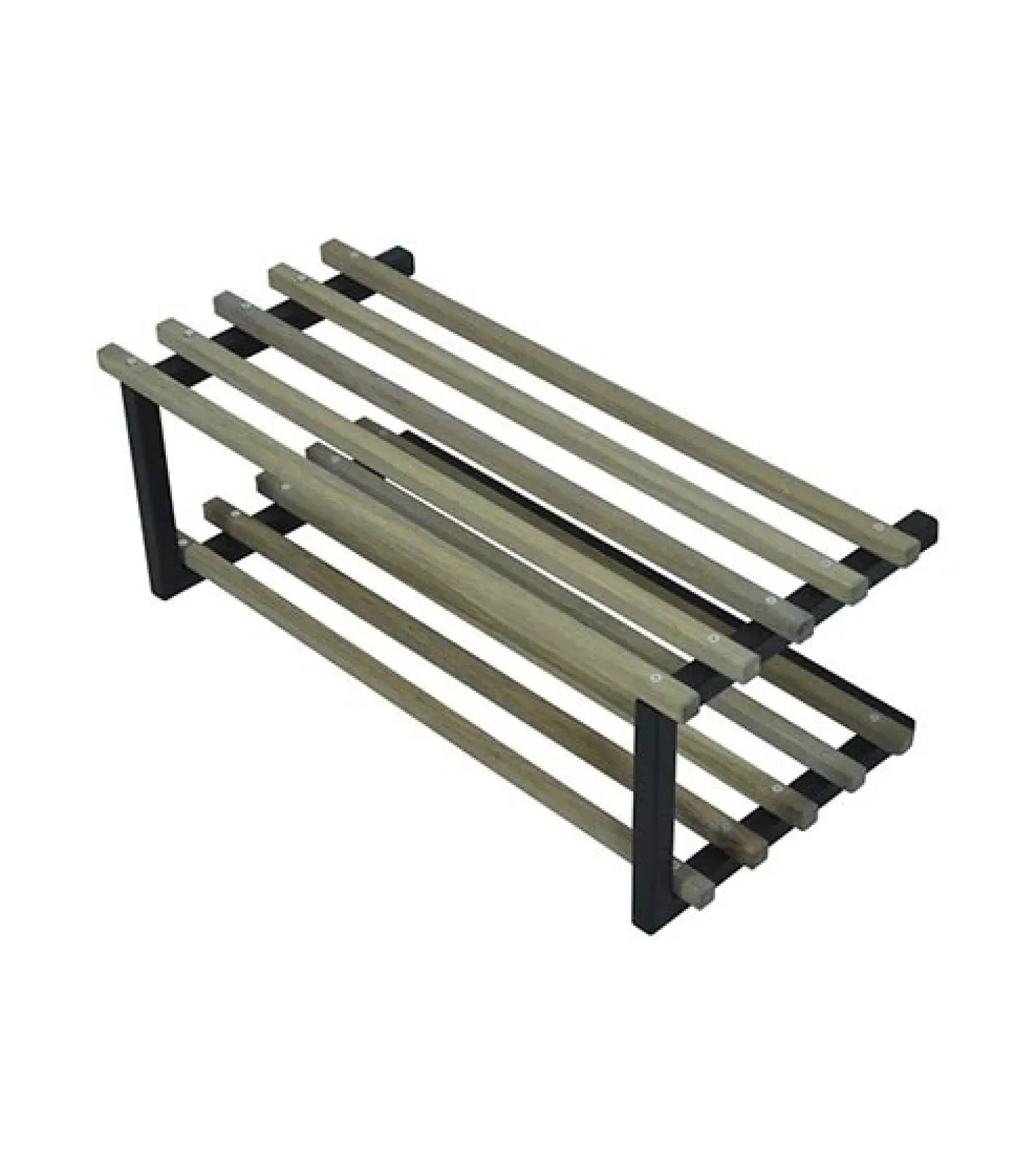 Redin Design Schoenenrekken|Parker industrieel schoenenrek zwart