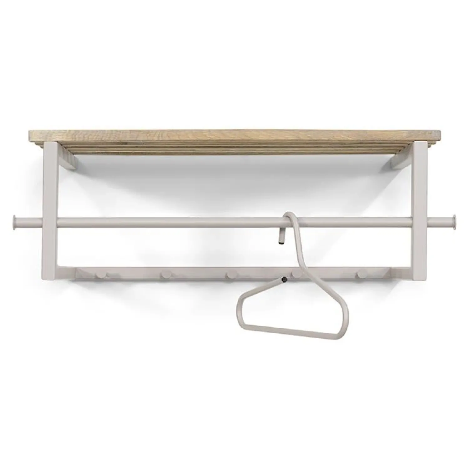 Redin Design Kapstokken|Parker Wandkapstok Taupe Eikenhout 76cm