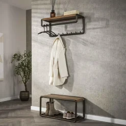 Kalfort Kapstokken|Patrick Kapstok met hoedenplank 8 haken 80cm