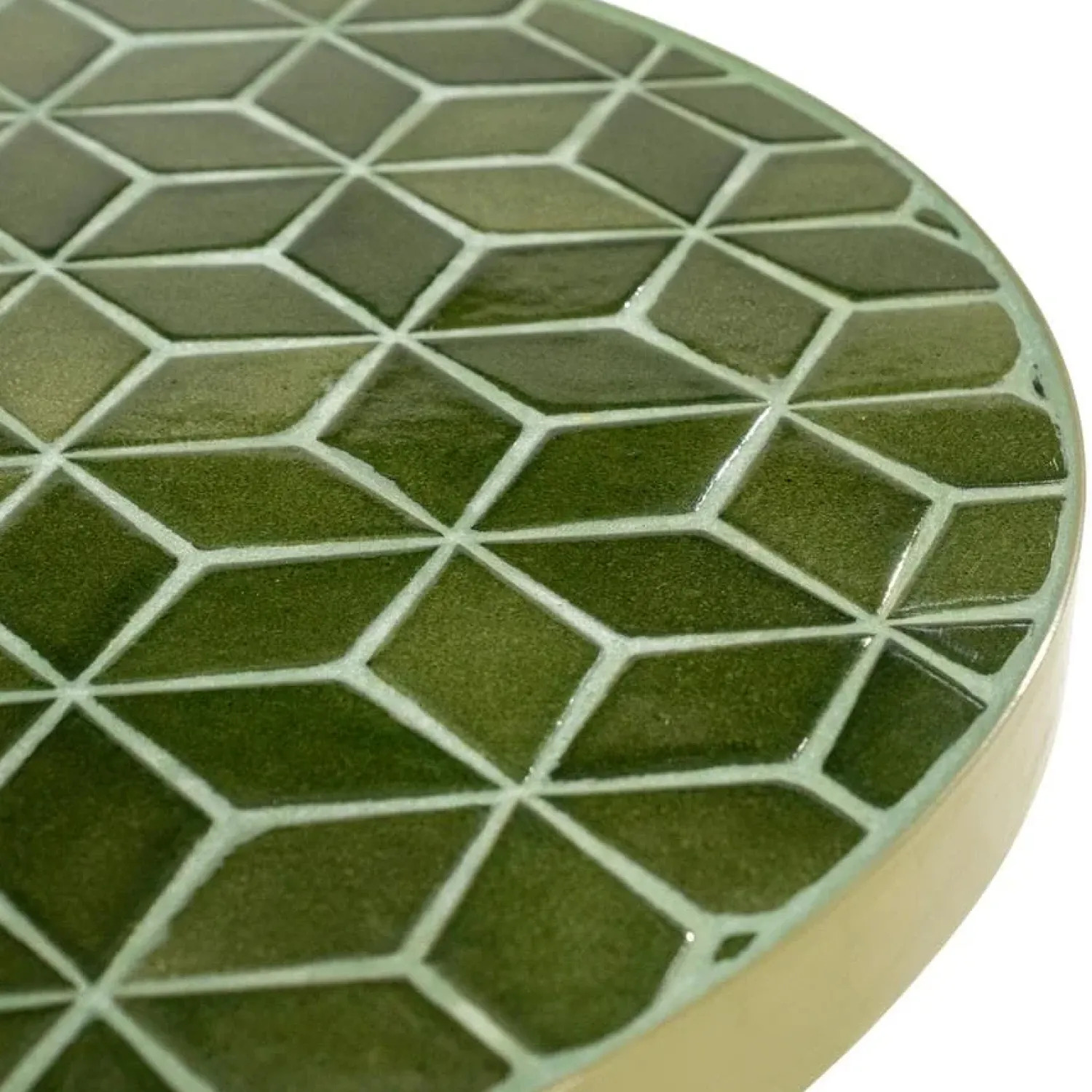 By Boo Salontafels|Patterna Salontafel rond keramiek Groen 71cm