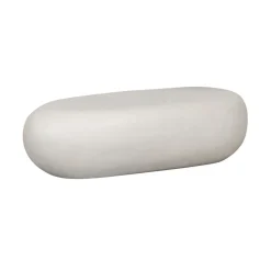 vtwonen Salontafels|Pebble Salontafel Betonlook Wit 100cm
