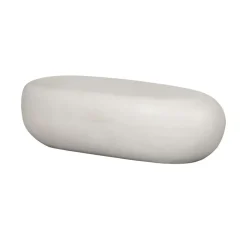 vtwonen Salontafels|Pebble Salontafel Betonlook Wit 100cm