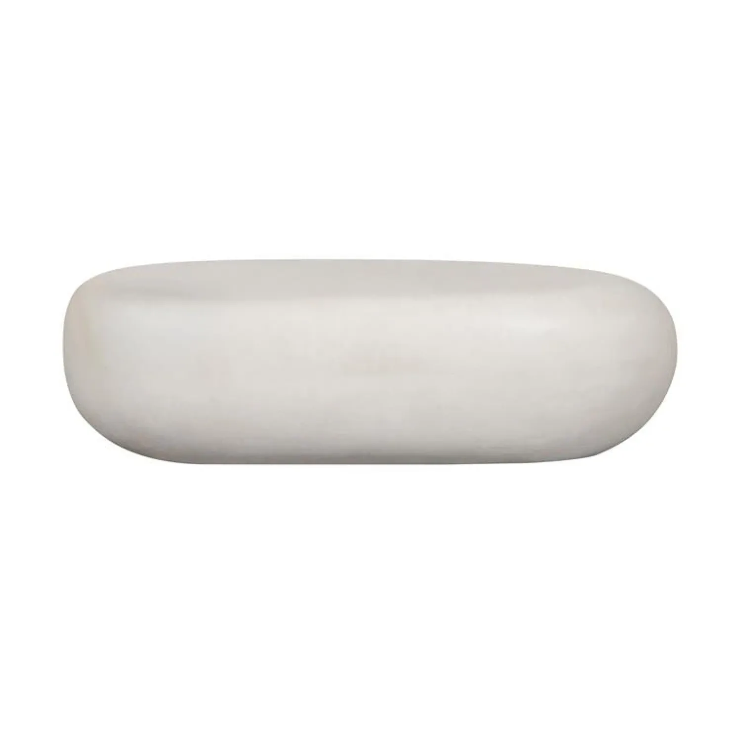 vtwonen Salontafels|Pebble Salontafel Betonlook Wit 100cm