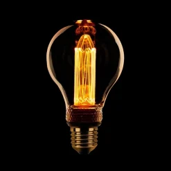 Trading Lighting Led Verlichting En Led Lampen|Peervormig kooldraad Ledlamp 2.3w/7w E27 240v 1800k dimbaar 65L amber/goud