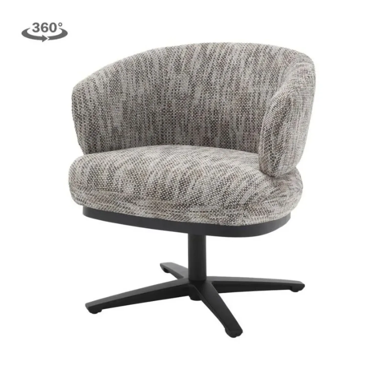 Tower living Eetkamerstoelen|Perca Eetkamerfauteuil Wit-Grijs