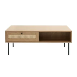 LykkeHome Salontafels|Pernille Salontafel Naturel rotan 110cm