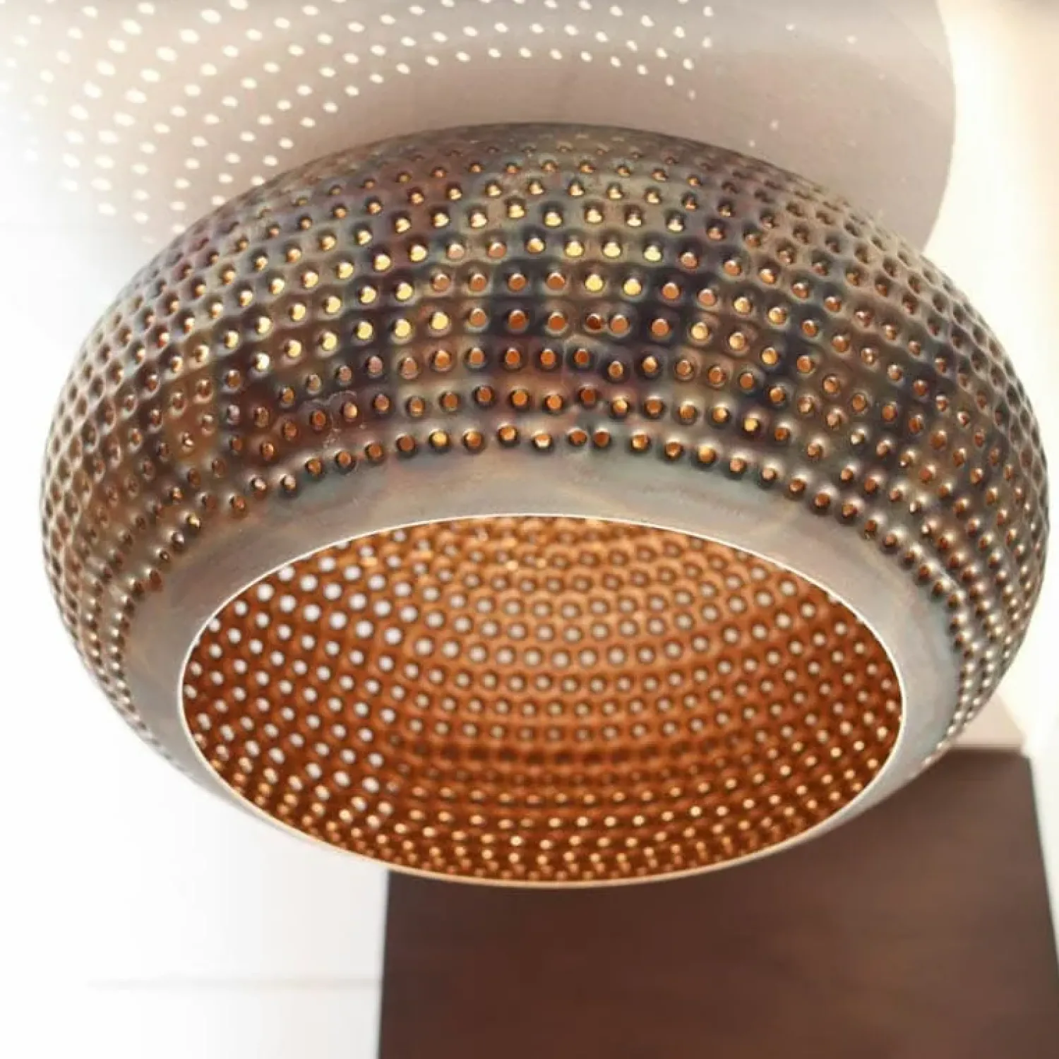 Kalfort Plafondlampen|Plafonnieres|Pinch Plafondlamp 35cm Zwart bruin