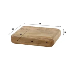 Kalfort Nachtkastjes|Industriele Kasten|Piper Nachtkastje 1 lade mangohout 45cm