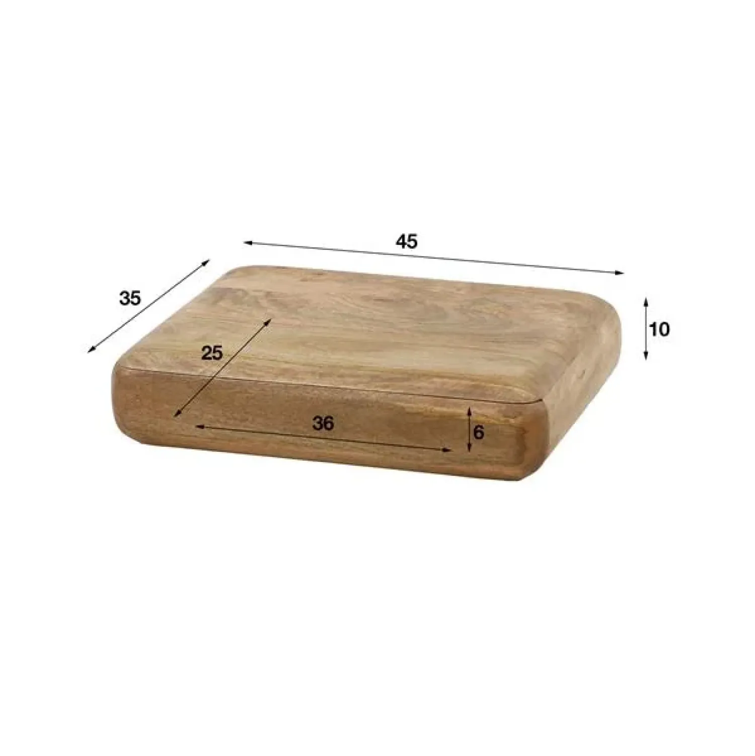 Kalfort Nachtkastjes|Industriele Kasten|Piper Nachtkastje 1 lade mangohout 45cm