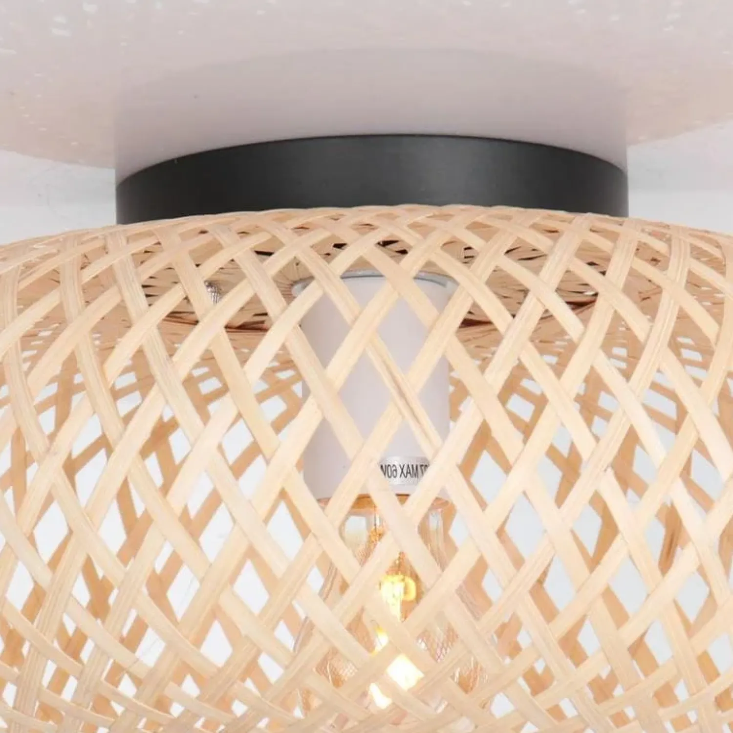 Steinmex Plafondlampen|Plafonnieres|Plafondlamp Maze 1-lichts licht hout