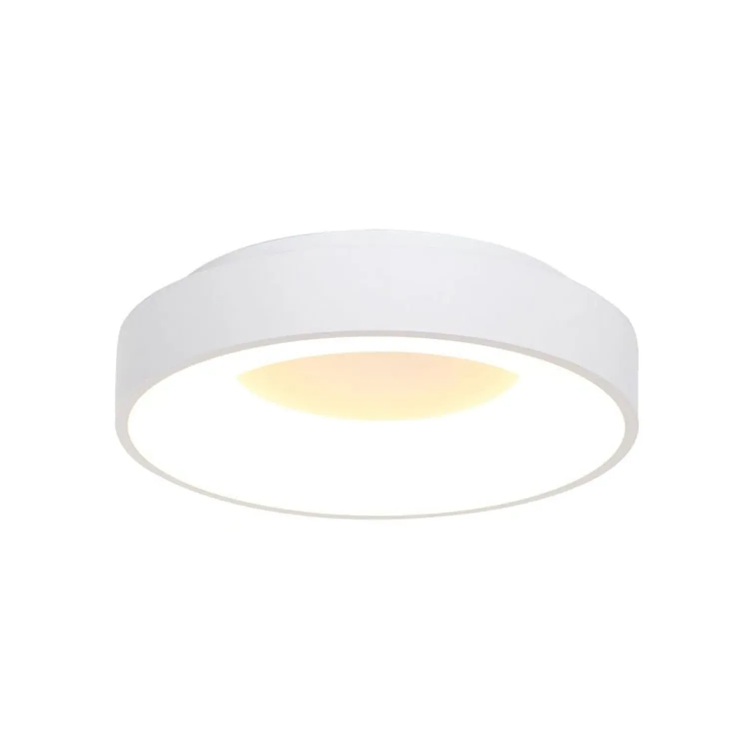 Steinmex Plafondlampen|Plafonnieres|Plafonniere Ringlede wit medium 38cm