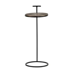 WOOOD Bijzettafels|Position Bijzettafel Metaal Antique Brass 26cm