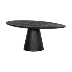 WOOOD Salontafels|Posture Salontafel Mangohout Zwart 120cm