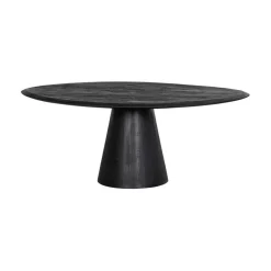 WOOOD Salontafels|Posture Salontafel Mangohout Zwart 120cm