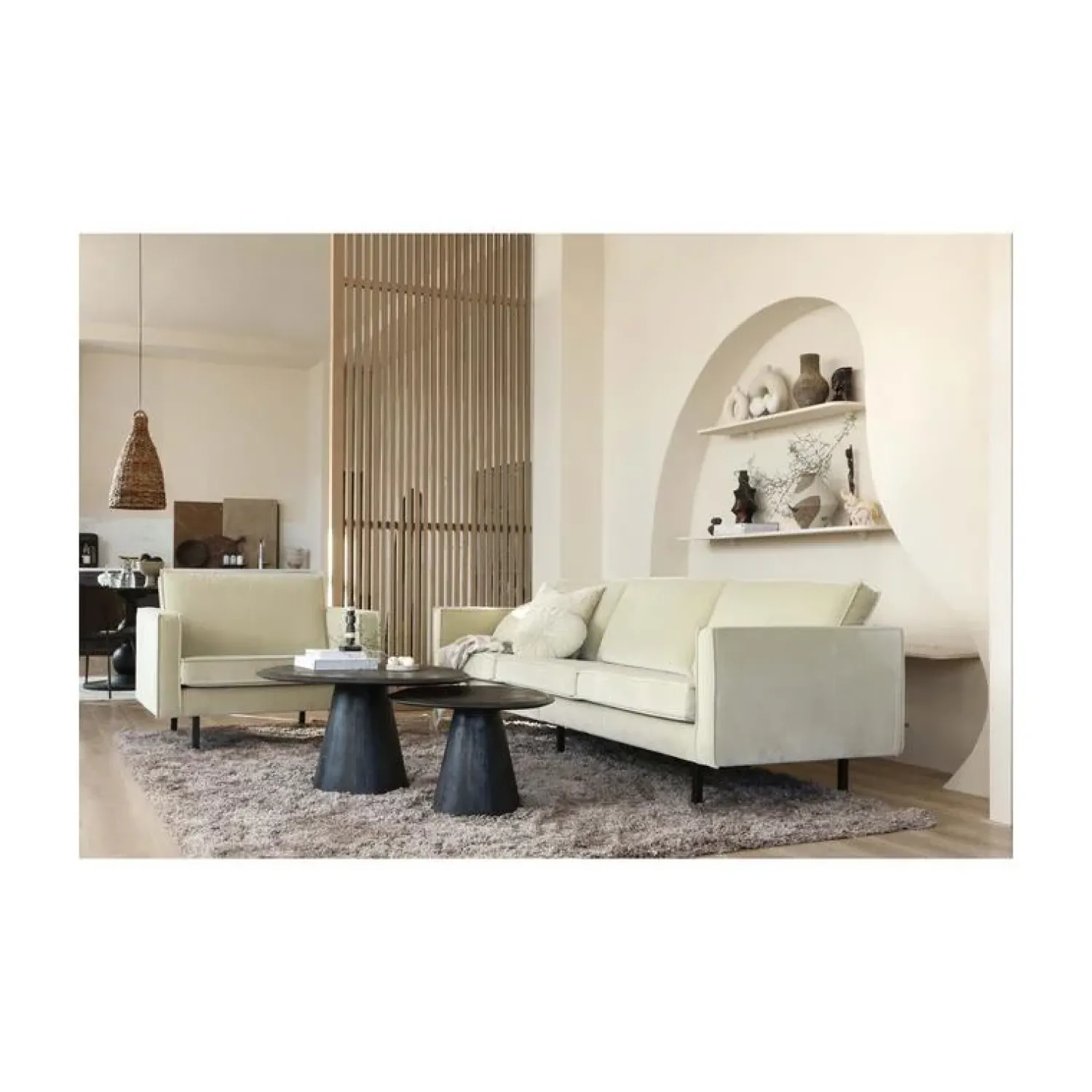 WOOOD Salontafels|Posture Salontafel Mangohout Zwart 70cm