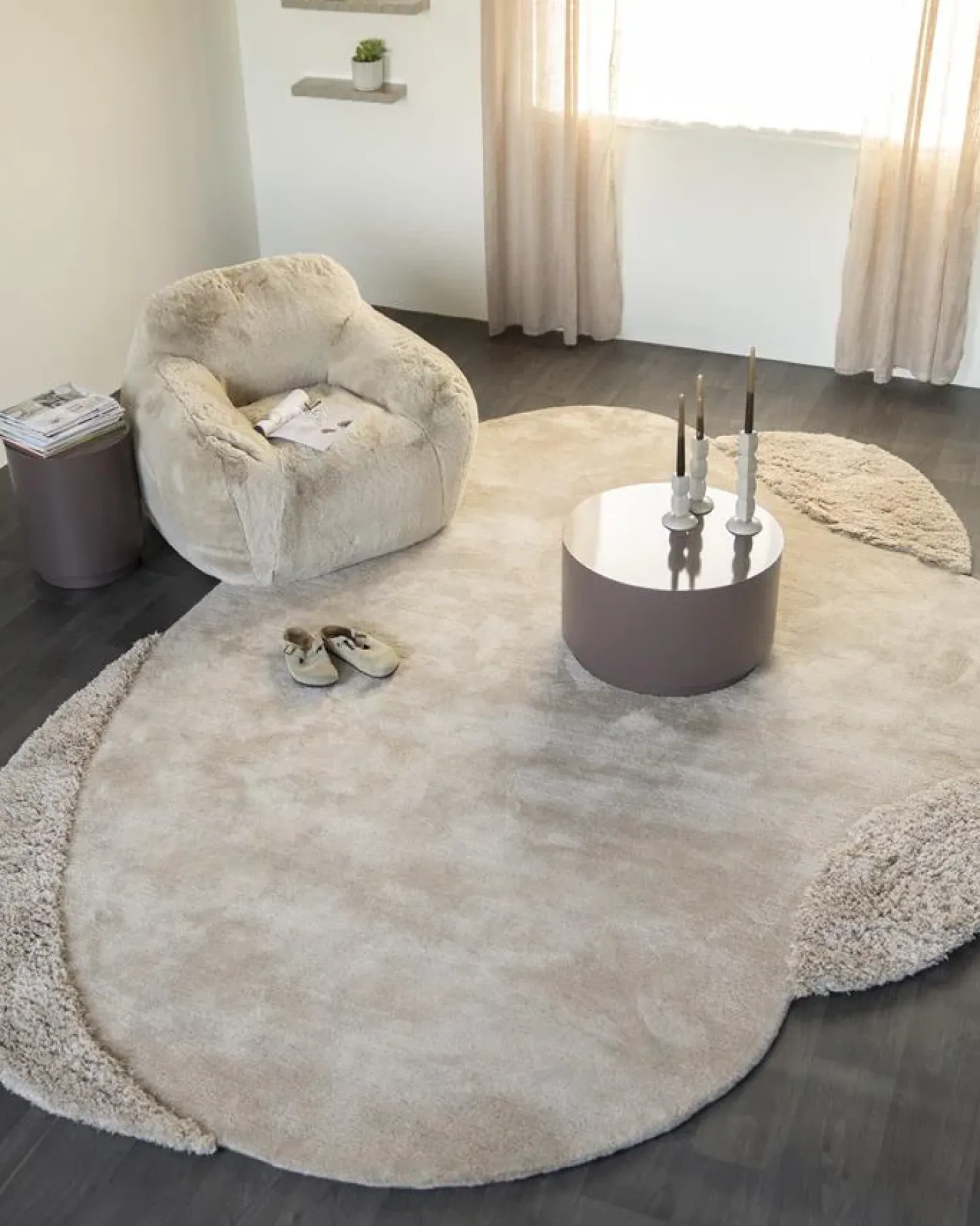 By Boo Vloerkleden|Praia Vloerkleed organisch Beige 345×245