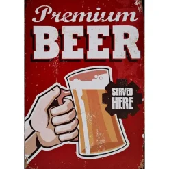 Cavetown Metalen Borden|Premium Beer Served here - metalen bord