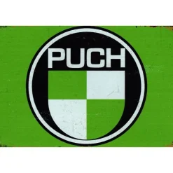 Cavetown Metalen Borden|Puch Logo Green - metalen bord