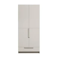 WOOOD Industriele Kasten|Kledingkasten|Pure 2-Deurs Kledingkast Splitdeur Dennenhout Dust 95cm