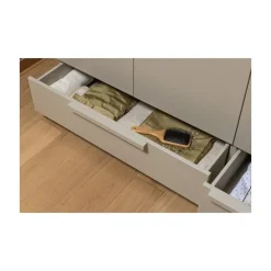 WOOOD Industriele Kasten|Kledingkasten|Pure 3-Deurs Kledingkast Splitdeur Dennenhout Dust 95cm
