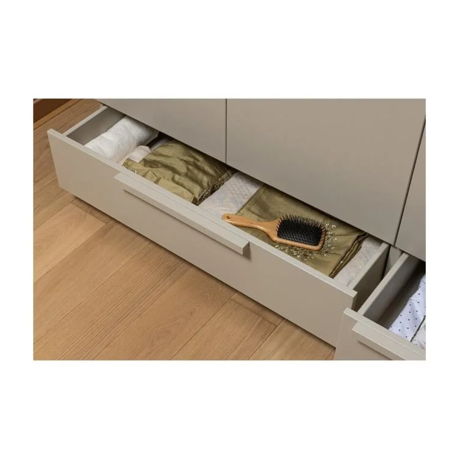 WOOOD Industriele Kasten|Kledingkasten|Pure 3-Deurs Kledingkast Splitdeur Dennenhout Dust 95cm