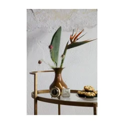 WOOOD Bijzettafels|Push Trolley Metaal Antique Brass 67cm