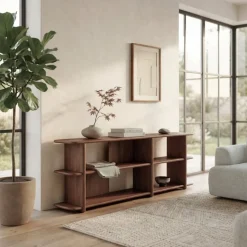 Vane Living Dressoirs|Industriele Kasten|Quinn Dressoir walnoot 180cm
