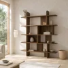 Vane Living Vakkenkasten|Industriele Kasten|Quinn Vakkenkast walnoot 140cm