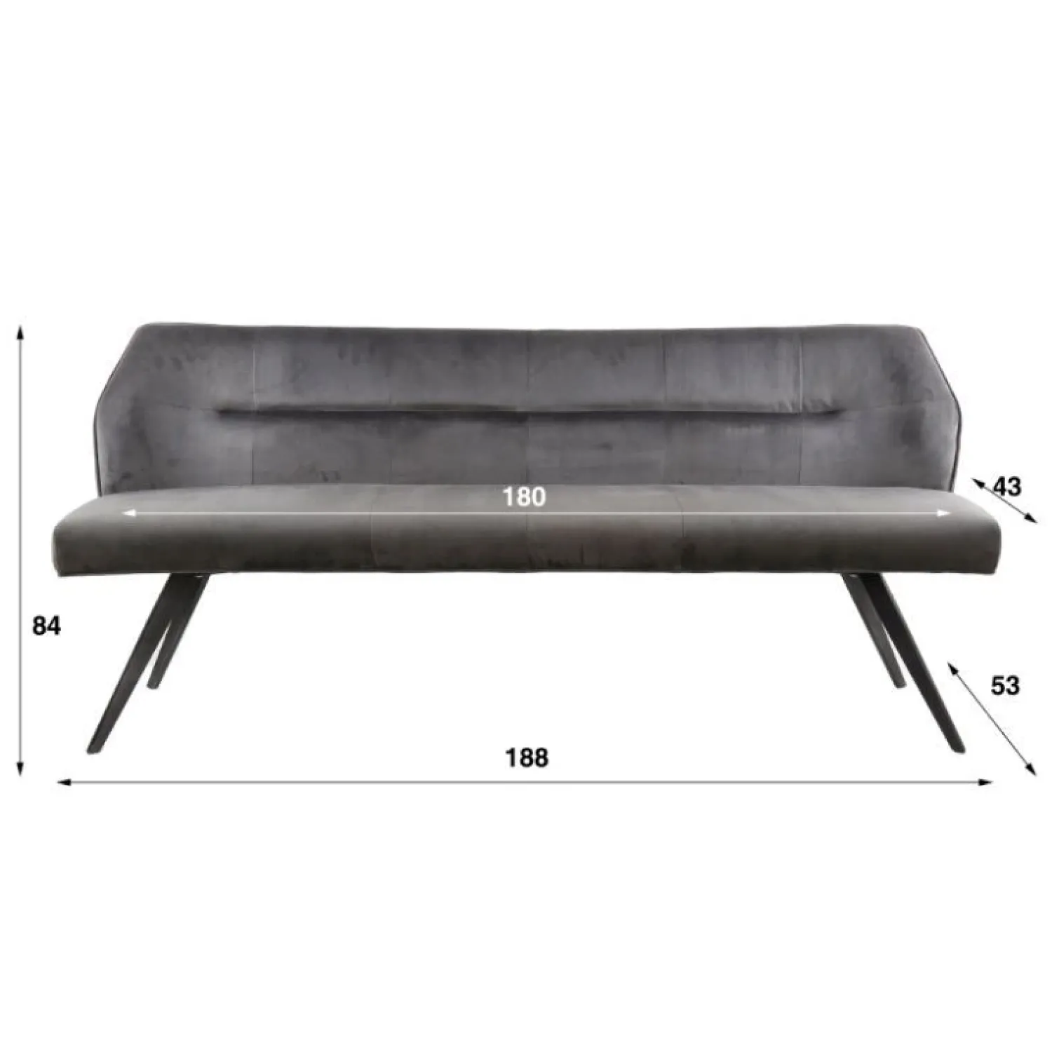 Kalfort Eetkamerbanken|Eetkamerbanken|Ramas Eetkamerbank rich 188cm Taupe