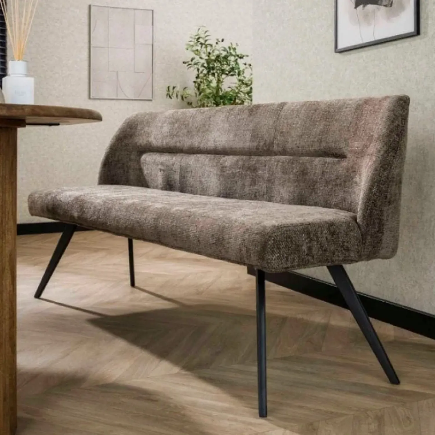 Kalfort Eetkamerbanken|Eetkamerbanken|Ramas Eetkamerbank rich 188cm Taupe