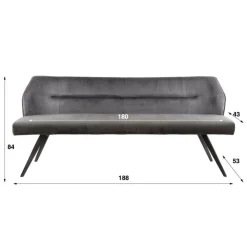 Kalfort Eetkamerbanken|Eetkamerbanken|Ramas Eetkamerbank rich 188cm Zand