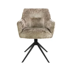 Kalfort Eetkamerstoelen|Ramas Eetkamerstoel draaibaar alura Zand