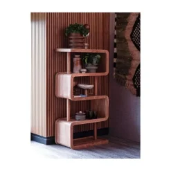 WOOOD Vakkenkasten|Industriele Kasten|Rattle Open Kast Hout Naturel 82cm