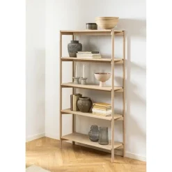 Nordhavn Boekenkasten|Industriele Kasten|Ravel Boekenkast Hoog Naturel 86cm