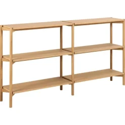 Nordhavn Boekenkasten|Industriele Kasten|Ravel Boekenkast Laag Naturel 169cm