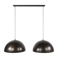 Kalfort Hanglampen|Raven 2-lichts Hanglamp Bruin