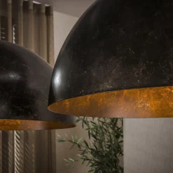 Kalfort Hanglampen|Raven 2-lichts Hanglamp Bruin