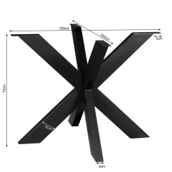 Furndea Onderstellen|Raven Matrixpoot Rond zwart 100cm
