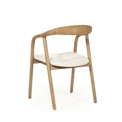 Eleonora Eetkamerstoelen|Rayven Eetkamerstoel Lichtbruin