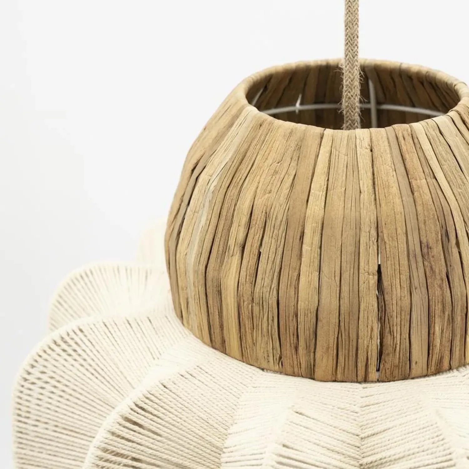 By Boo Hanglampen|Reb 1-lichts Hanglamp katoen