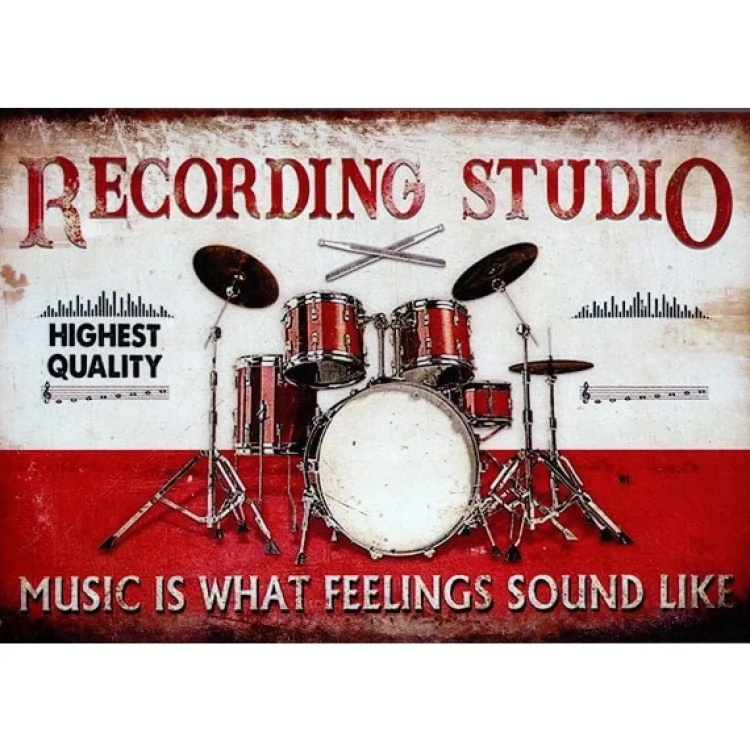 Cavetown Metalen Borden|Recording Studio - metalen bord