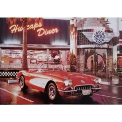 Cavetown Metalen Borden|Red Car Diner - metalen bord