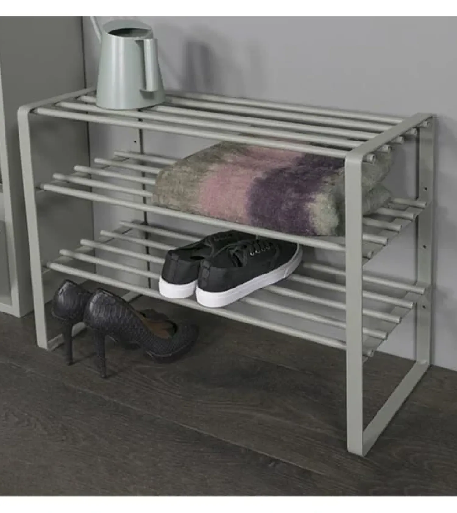 Redin Design Schoenenrekken|REEF industrieel dubbele schoenenrek groen