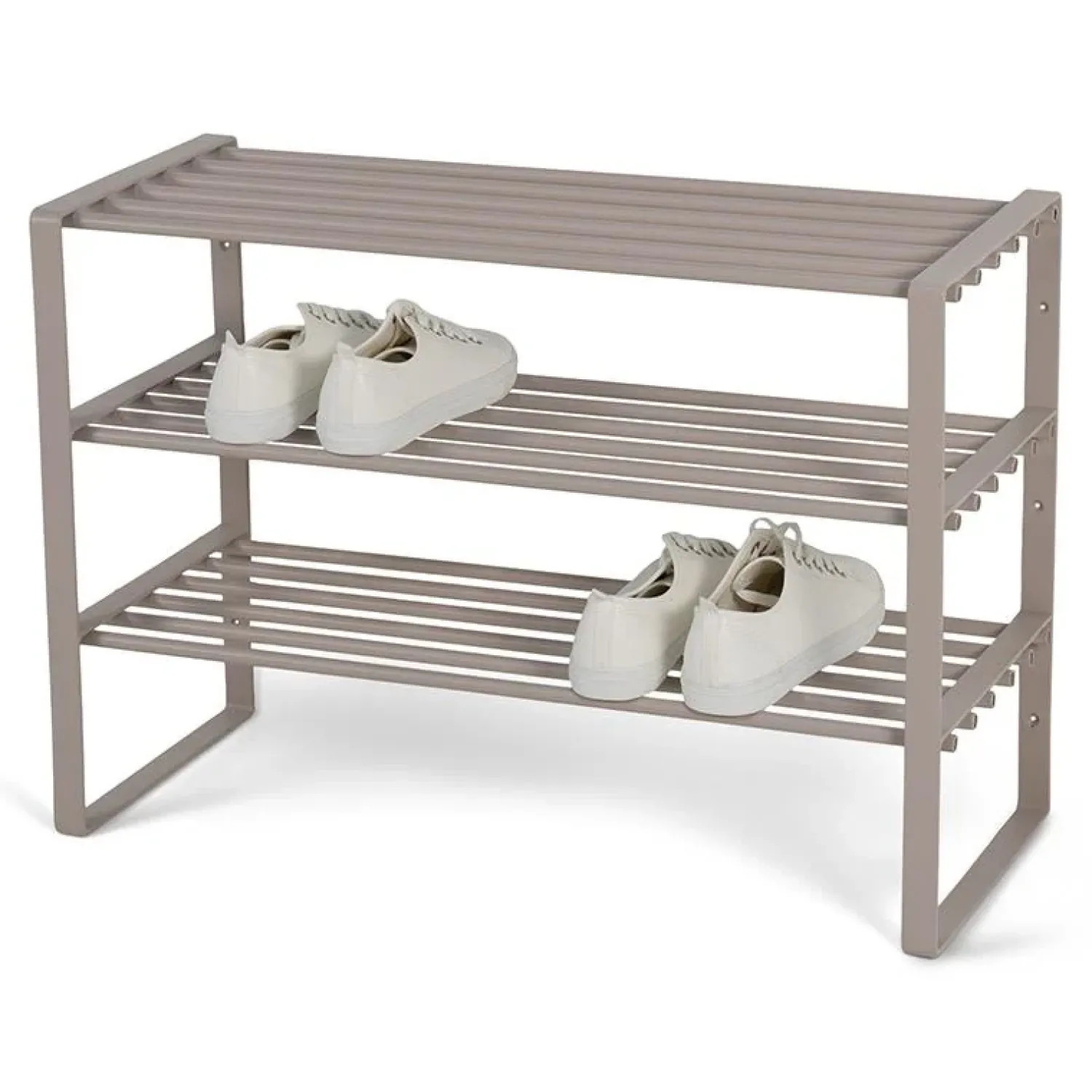 Redin Design Schoenenrekken|REEF industrieel dubbele schoenenrek Taupe