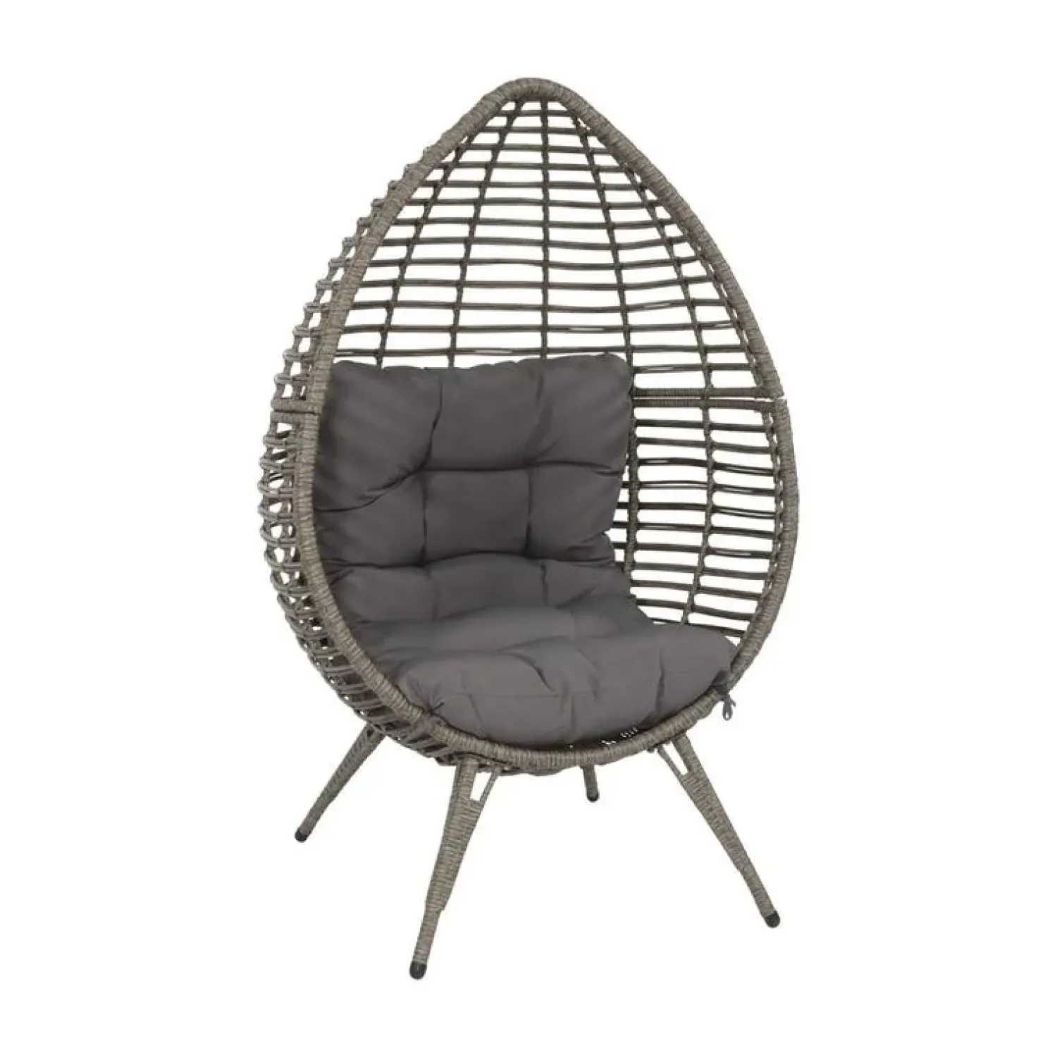 Lesli Living Tuinstoelen|Relaxstoel Chill Grijs