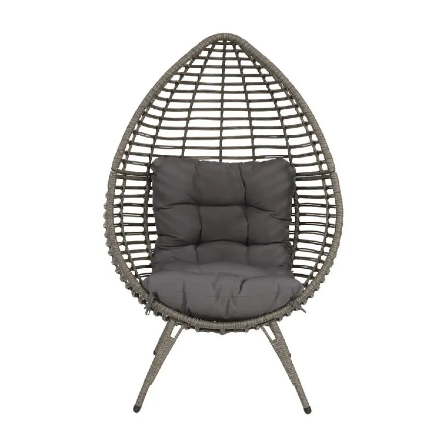 Lesli Living Tuinstoelen|Relaxstoel Chill Grijs