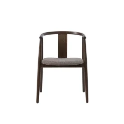LykkeHome Eetkamerstoelen|Relo Eetkamerstoel donkerbruin / latte